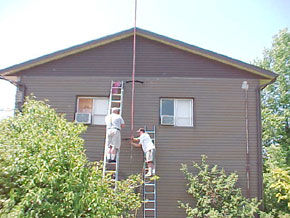 Mounting the antenna  - Click to see full size picture