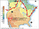 North American weather systems